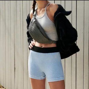 NWT Free People Movement Seamless Ribbed Short Vintage Clear Skies XS/S